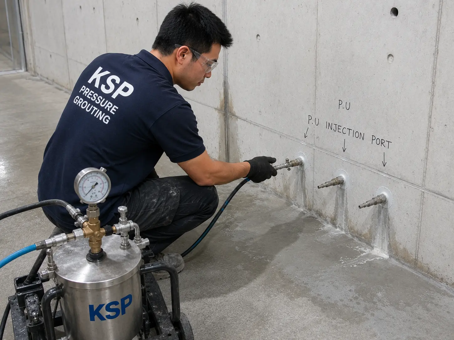 P.U. Injection Grouting